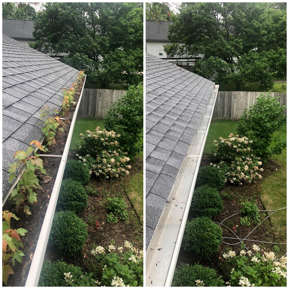 Gutter cleaning photo change