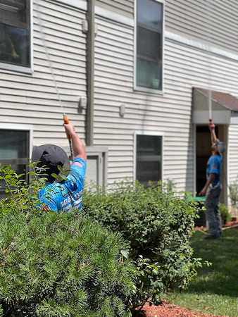 Window cleaning vs pressure washing whats safe for exterior glass